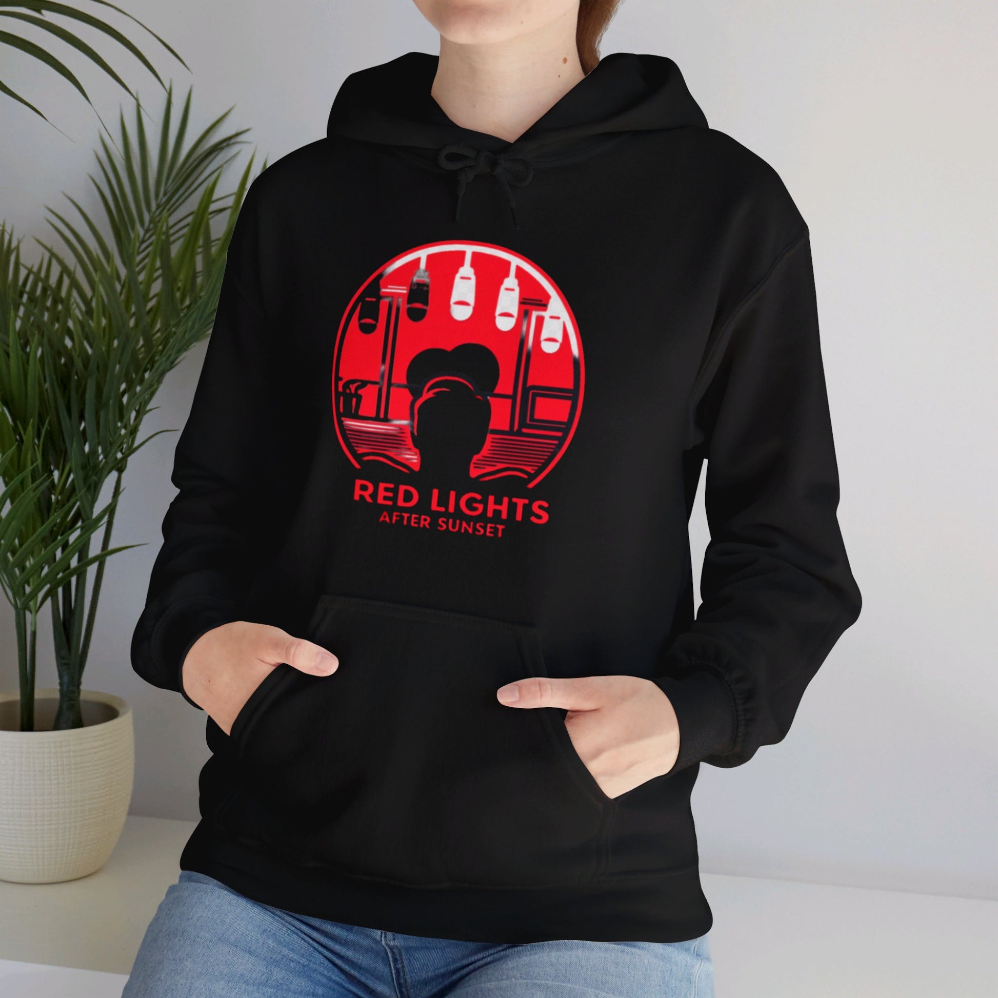 Red Lights After Sunset Man's Hoodie - My Higher Being