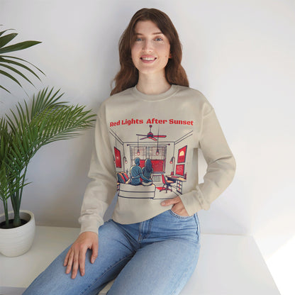 Red Lights After Sunset Couples' Sweatshirt - My Higher Being