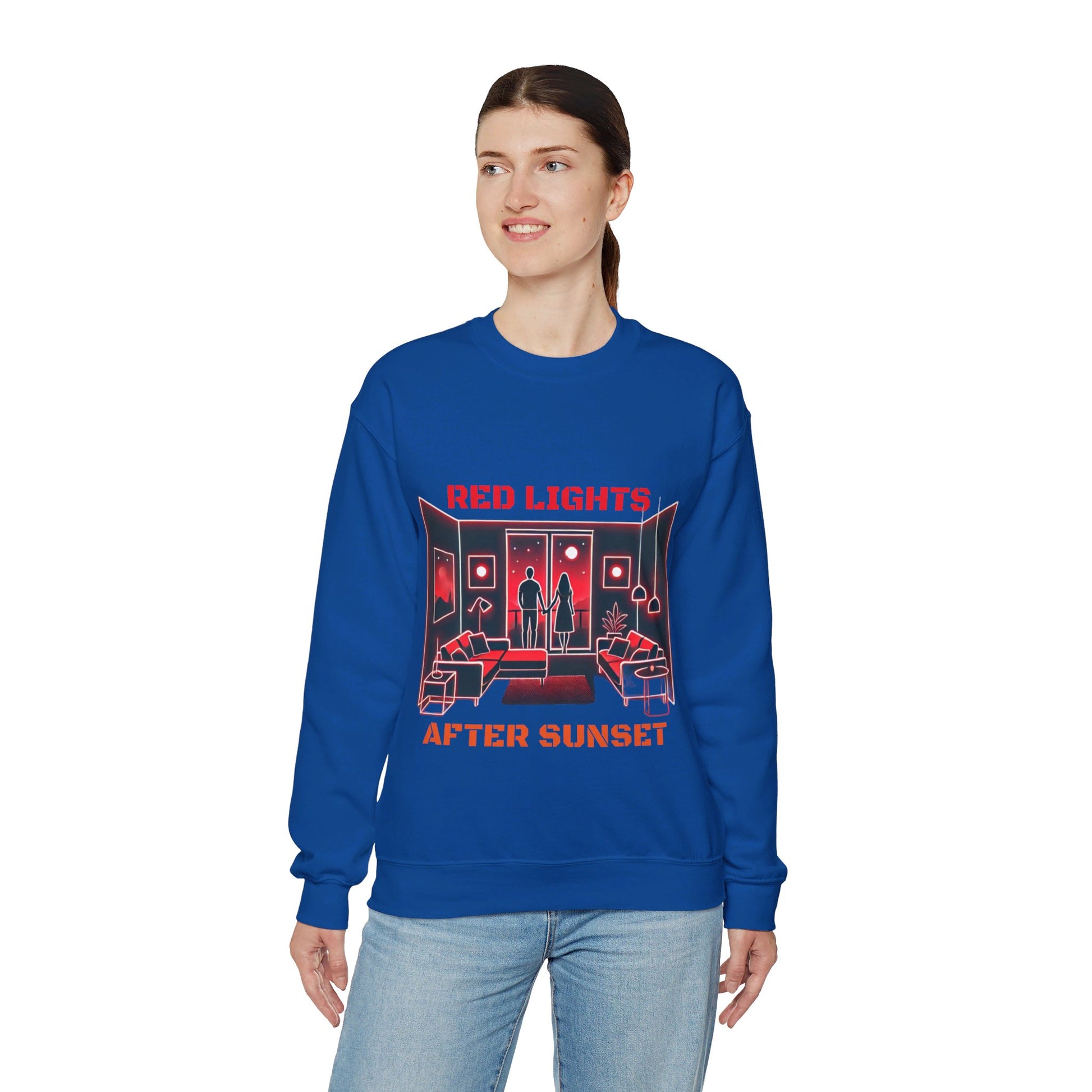 Red Lights After Sunset Sweatshirt - My Higher Being