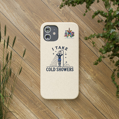 'I Take Cold Showers'_Plastic Free Biodegradable Phone Case (MHB Edition)