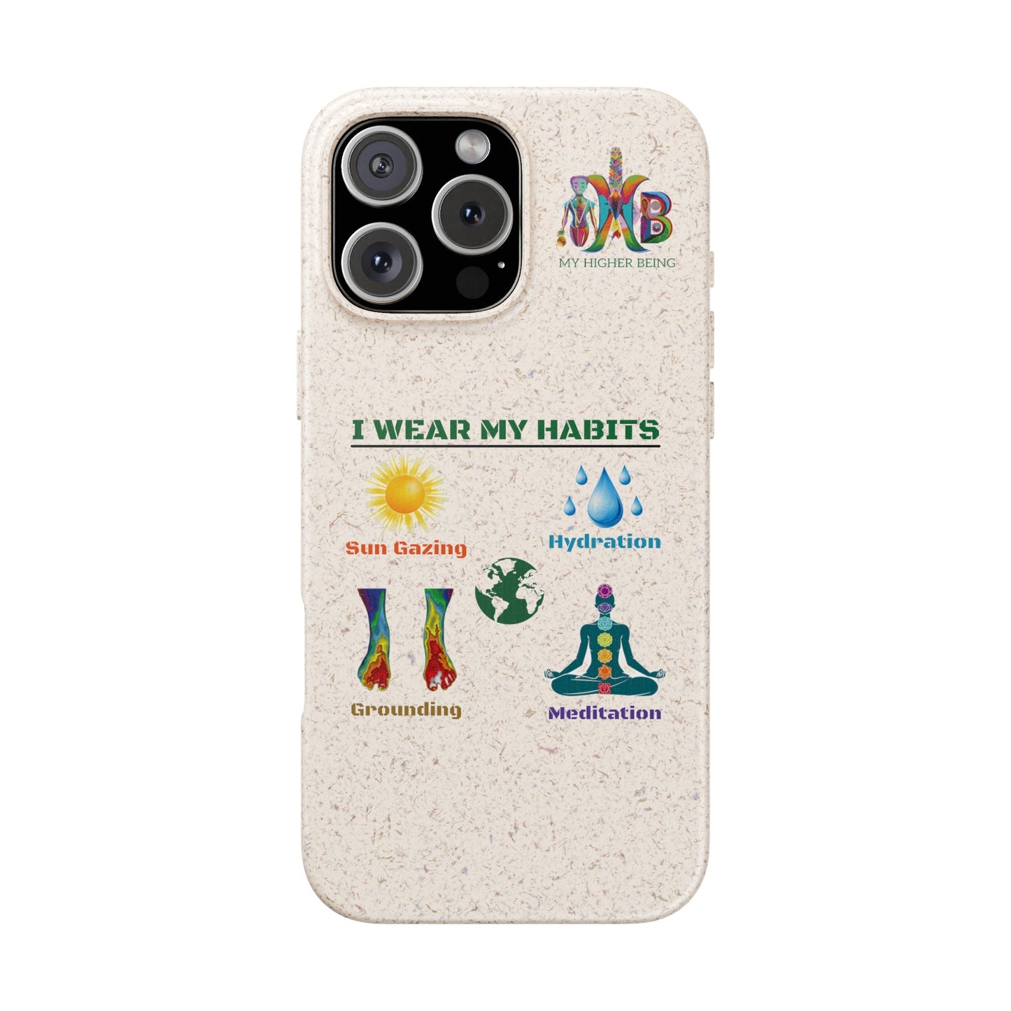 I Wear My Habits — Plastic Free Biodegradable Phone Case
