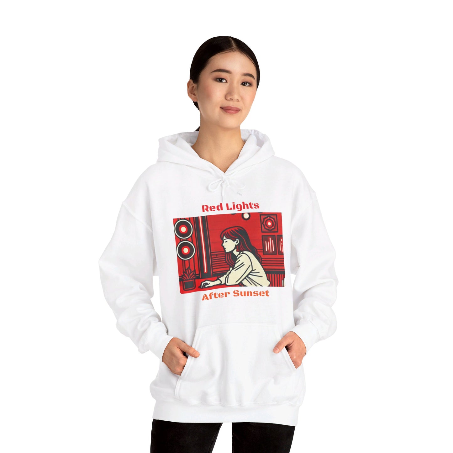 Red Lights After Sunset Woman's Hoodie - My Higher Being