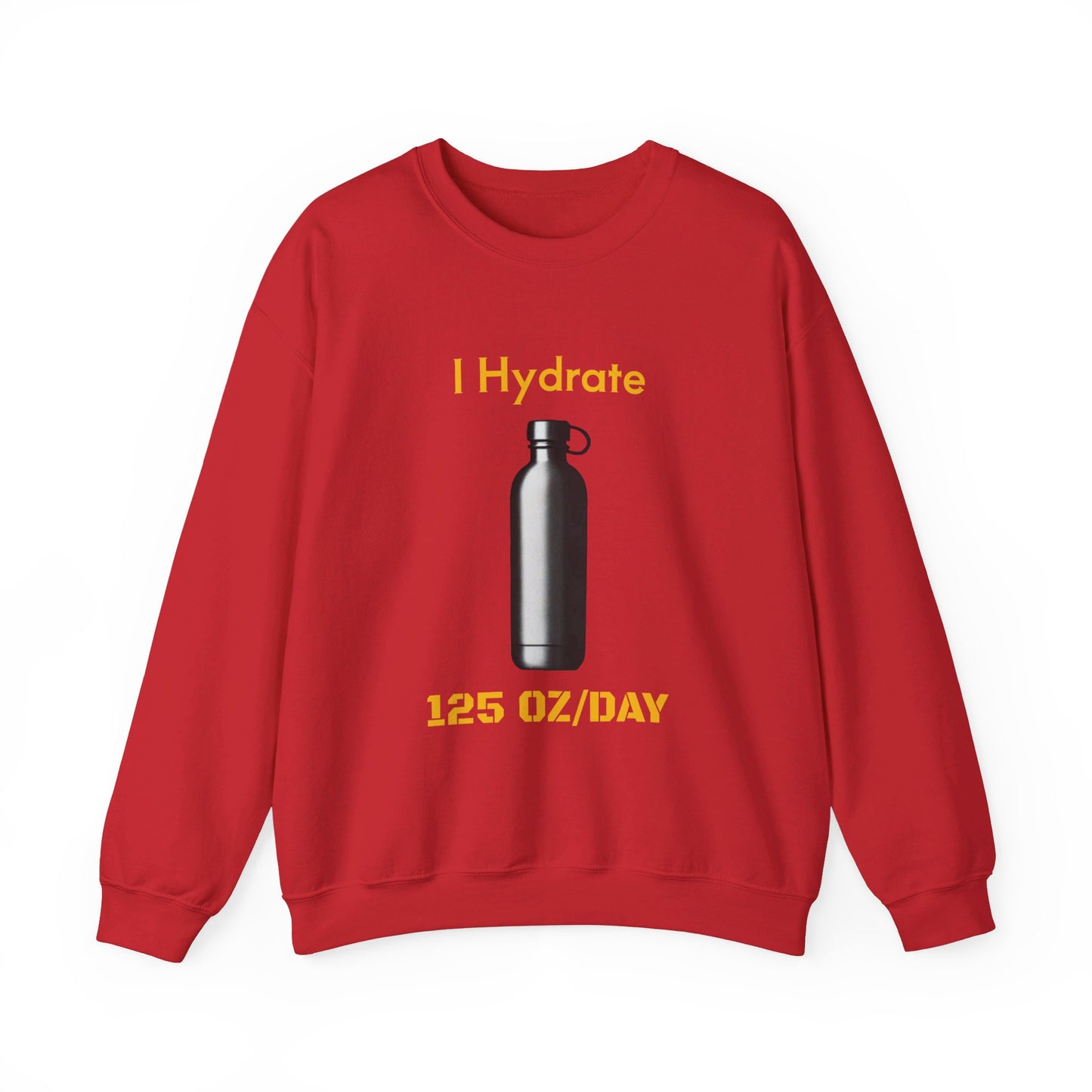 I Hydrate Man's Sweatshirt_125 oz/day - My Higher Being