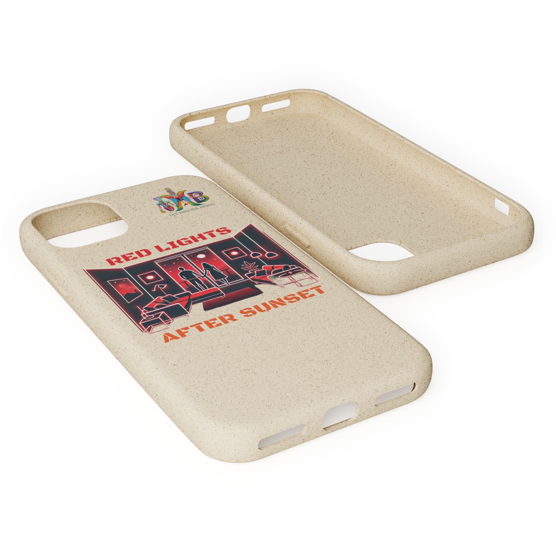 'Red Lights After Sunset'_Plastic Free Biodegradable Phone Case (MHB Edition) - My Higher Being