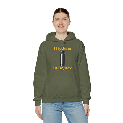 I Hydrate Woman's Hoodie_91 oz/day - My Higher Being