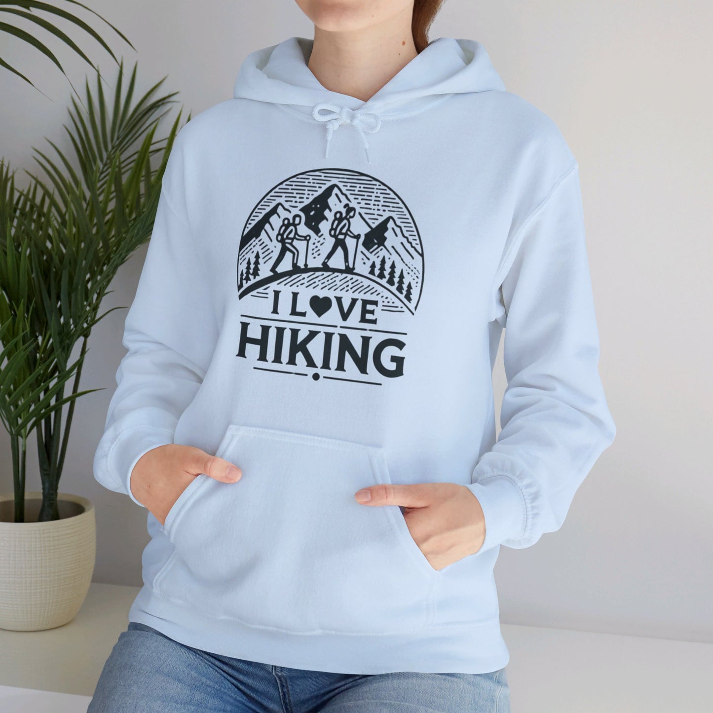 I Love Hiking Couples' Hoodie - My Higher Being