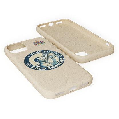 'I Take Cold Showers'_Plastic Free Biodegradable Phone Case (MHB Edition)