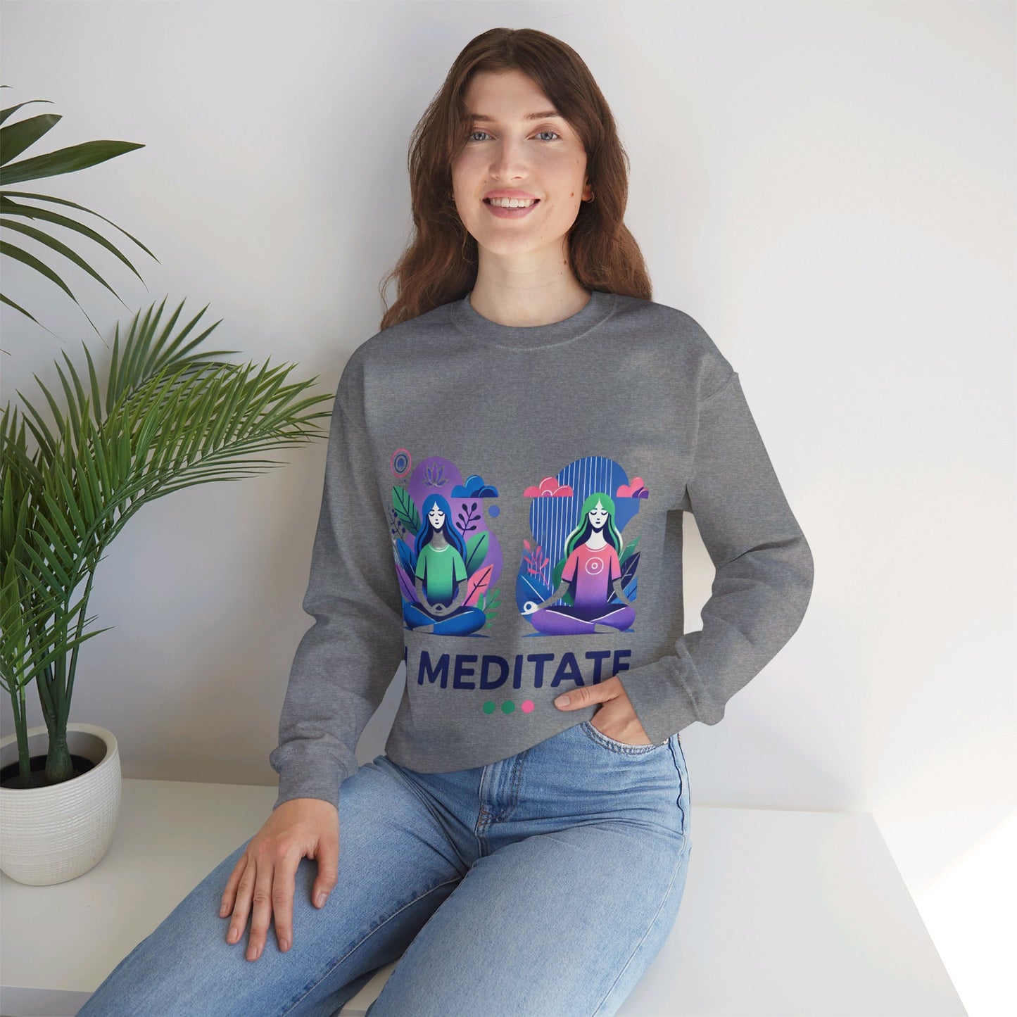 I Meditate Woman's Sweatshirt - My Higher Being