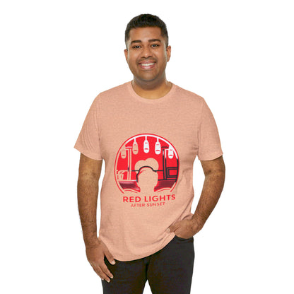 Red Lights After Sunset Man's Tee - My Higher Being