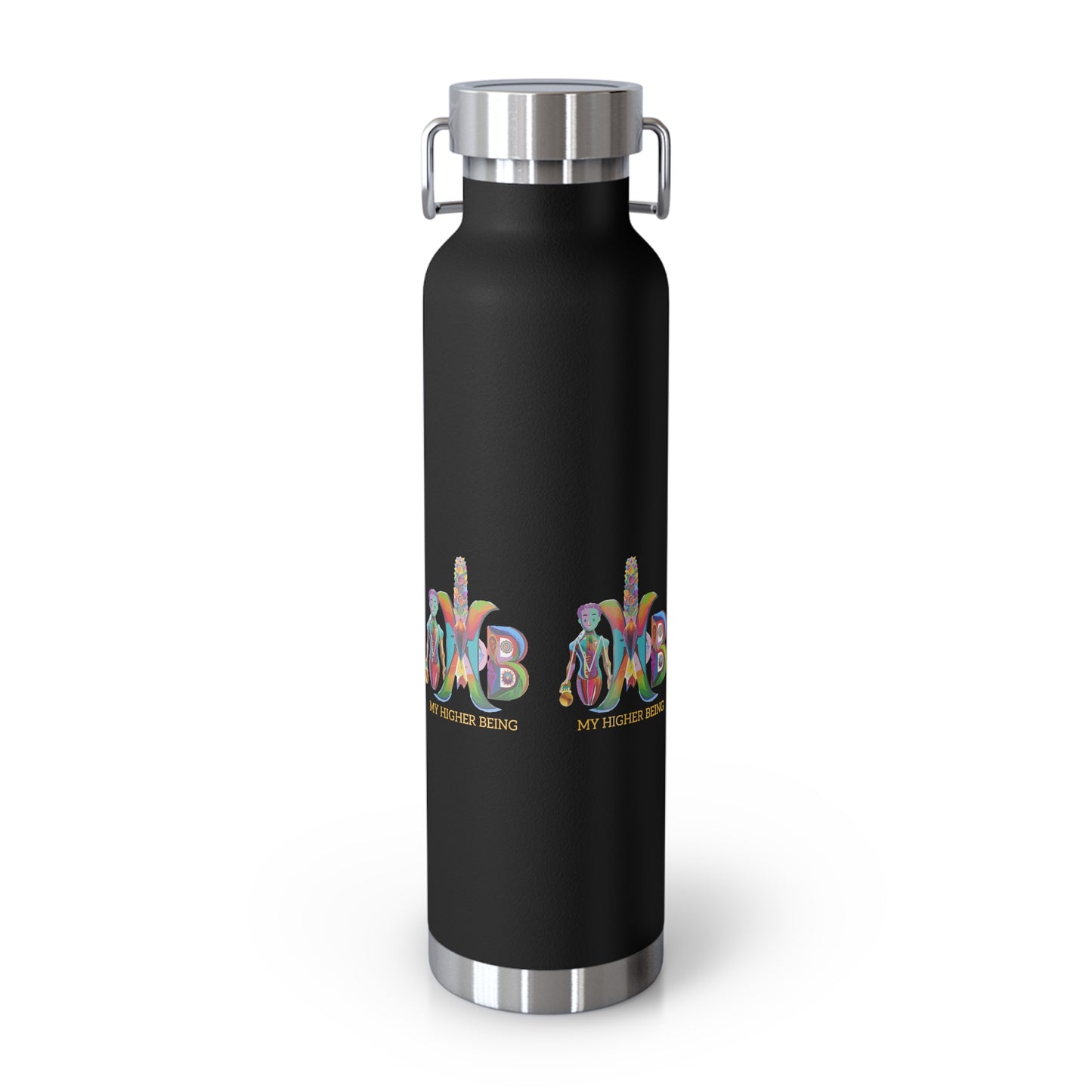 'I Hydrate 91 OZ/DAY'_Copper Vacuum Insulated Bottle, 22oz