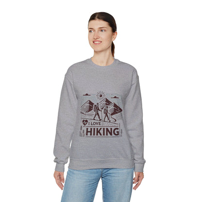 I Love Hiking Couples' Sweatshirt - My Higher Being