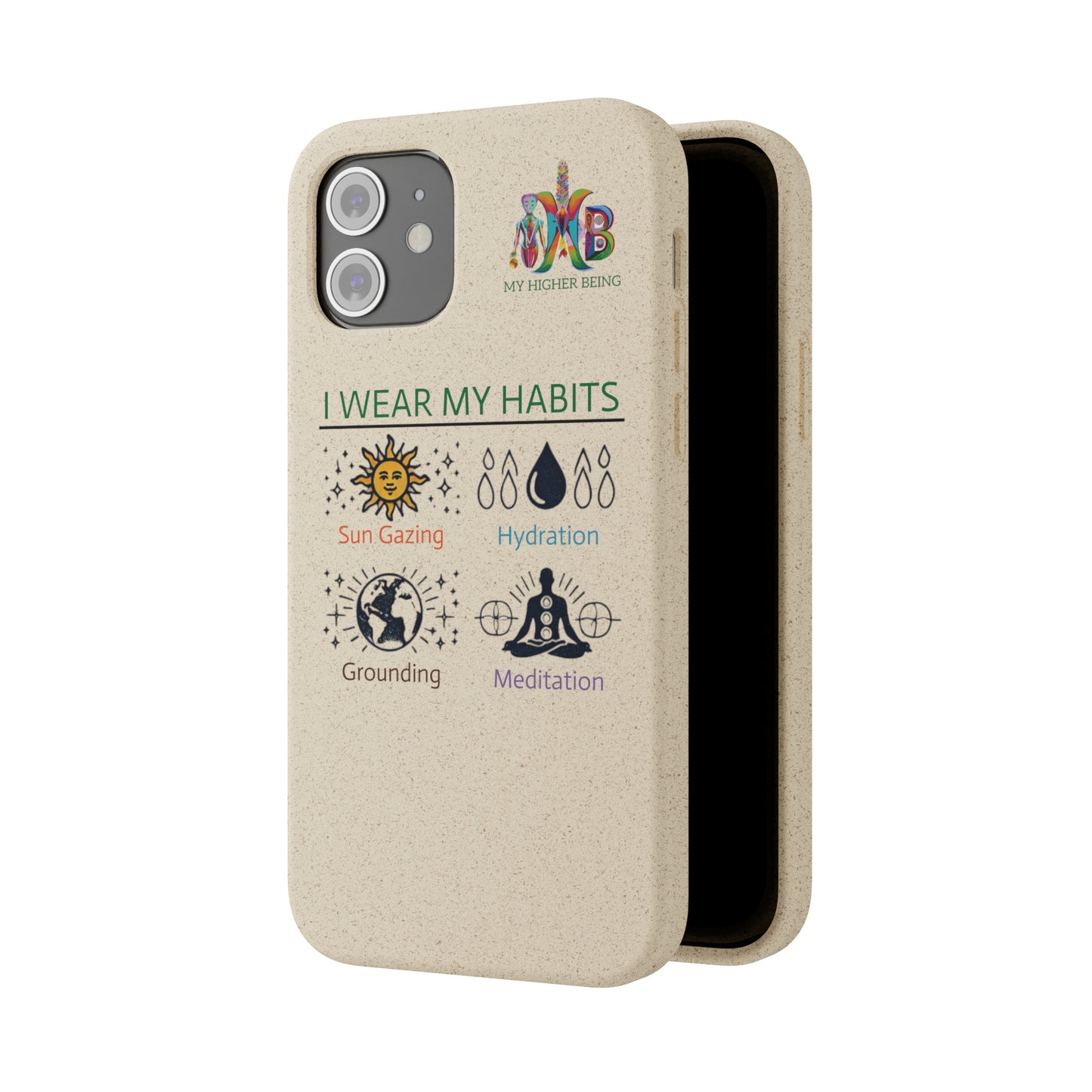 I Wear My Habits — Plastic Free Biodegradable Phone Case — MHB Edition