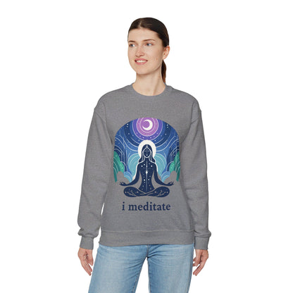 I Meditate Woman's Sweatshirt - My Higher Being