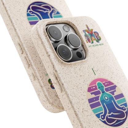 I Meditate — Plastic Free Biodegradable Phone Case — Design 4