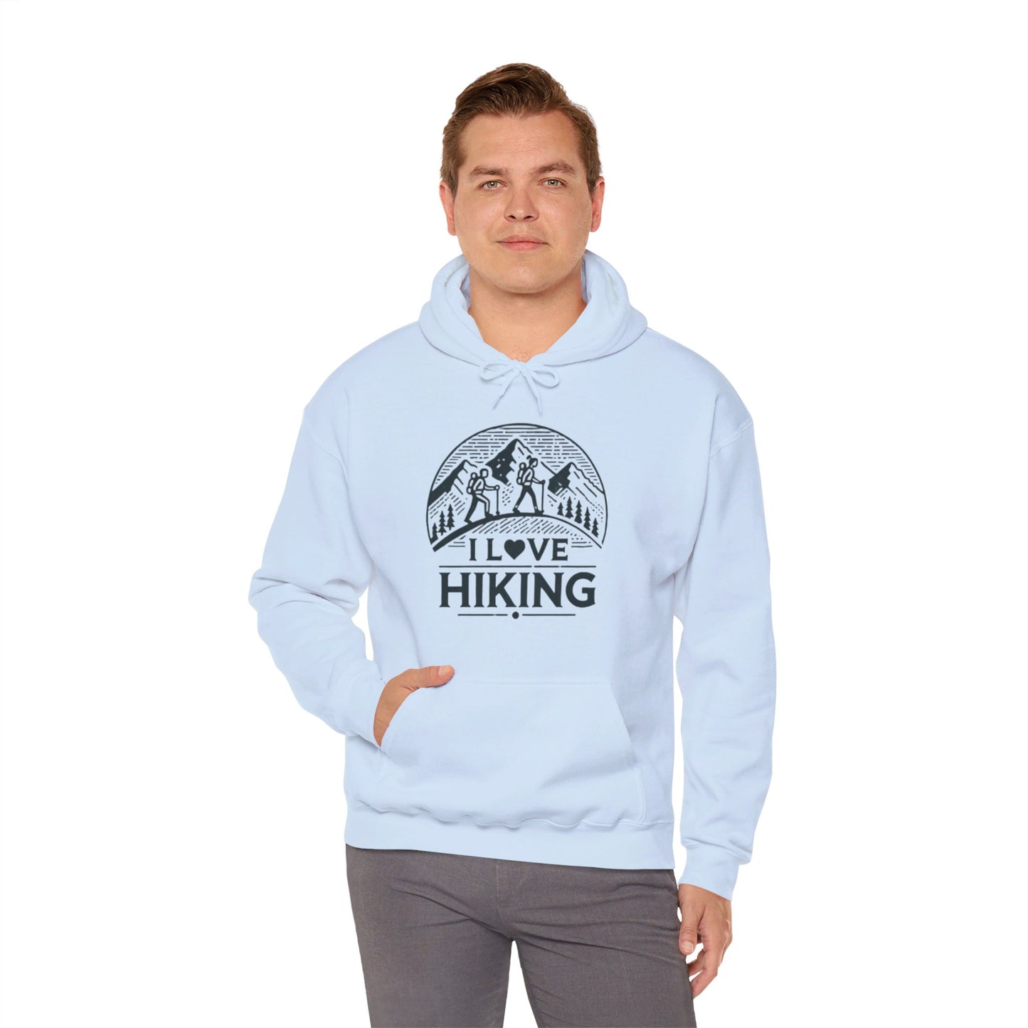 I Love Hiking Couples' Hoodie - My Higher Being