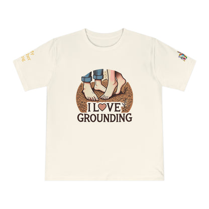 'I Love Grounding' (MHB EDITION)_100% Organic Cotton T-Shirt - My Higher Being