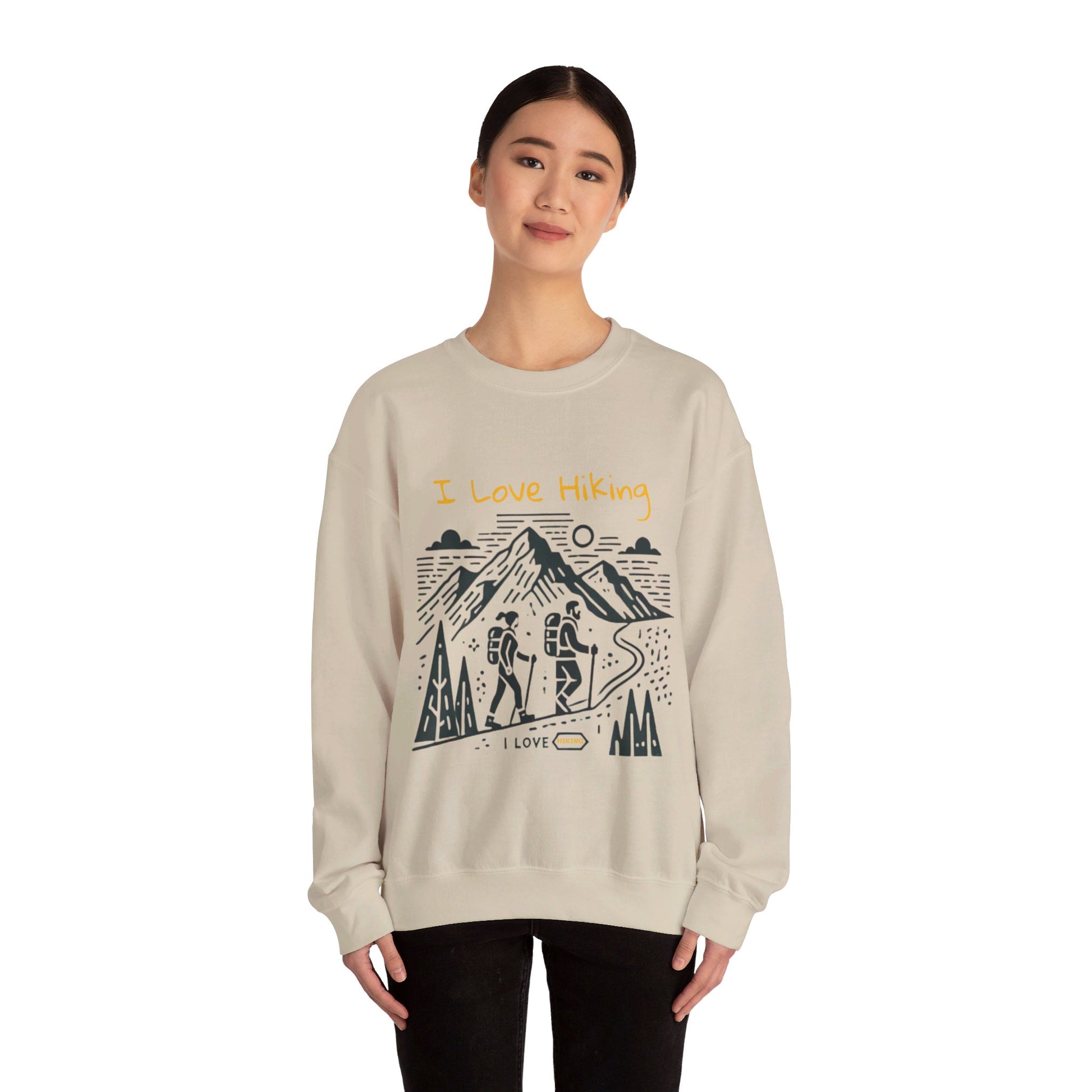 I Love Hiking Couples' Sweatshirt - My Higher Being