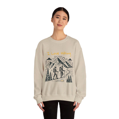 I Love Hiking Couples' Sweatshirt - My Higher Being