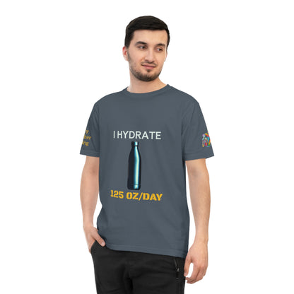 'I Hydrate 125 OZ/DAY' (MHB EDITION)_100% Organic Cotton T-Shirt