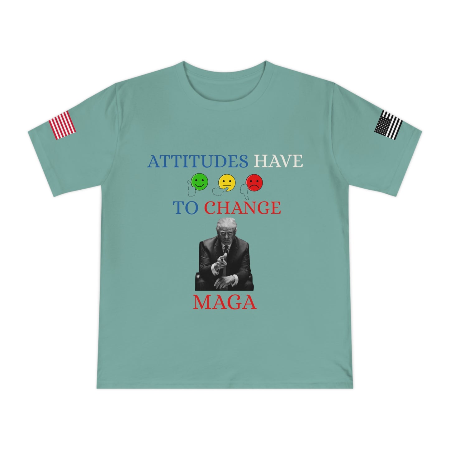Trump’s Call for Change Tee: Advocating New Attitudes for Peace _100% Organic Cotton