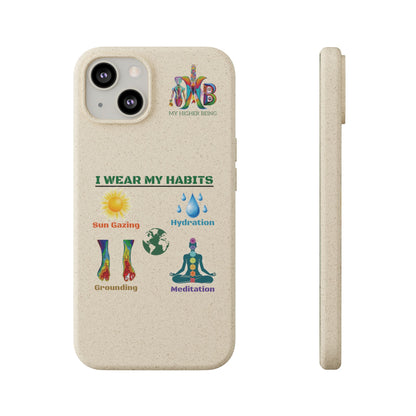 I Wear My Habits — Plastic Free Biodegradable Phone Case