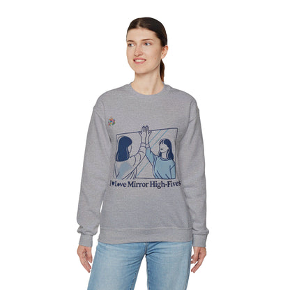 I Love Mirror High Fives Woman's Sweatshirt - My Higher Being