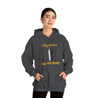 I Hydrate Woman's Hoodie_91 oz/day - My Higher Being