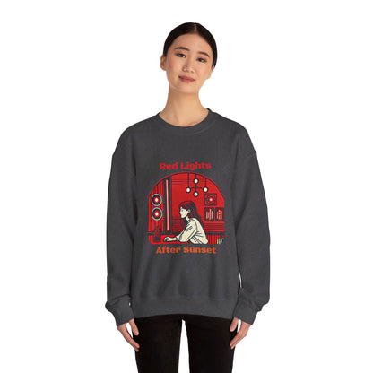 Red Lights After Sunset Woman's Sweatshirt - My Higher Being