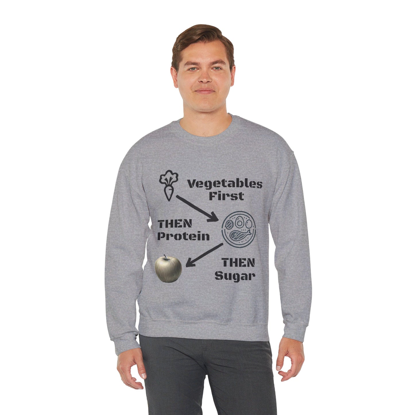 Vegetables First Sweatshirt - My Higher Being