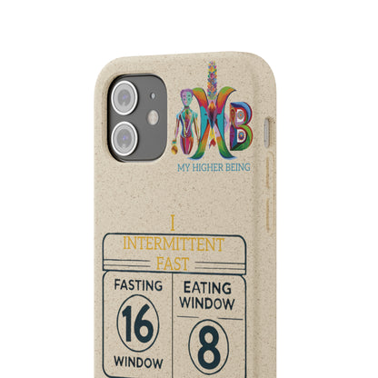 'I Intermittent Fast_16-8'_Plastic Free Biodegradable Phone Case (MHB Edition)