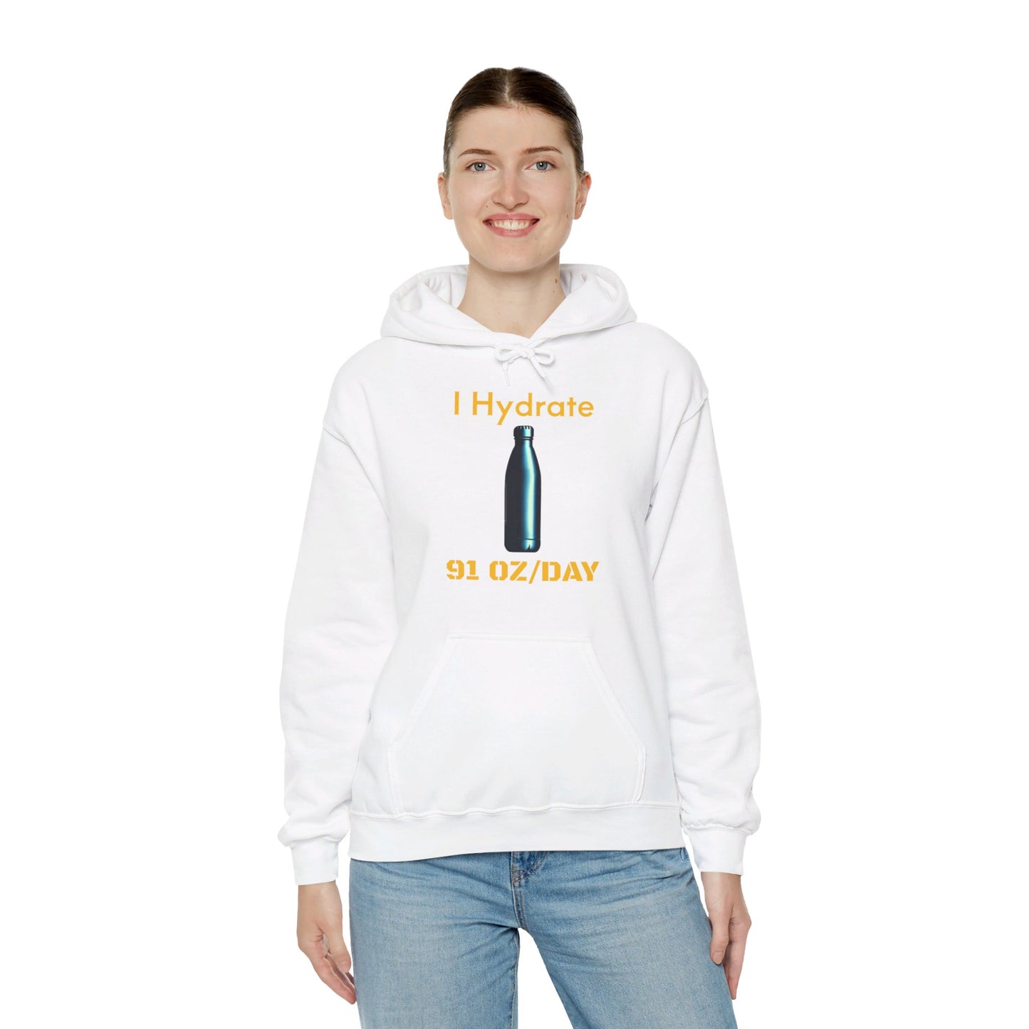 I Hydrate Woman's Hoodie_91 oz/day - My Higher Being