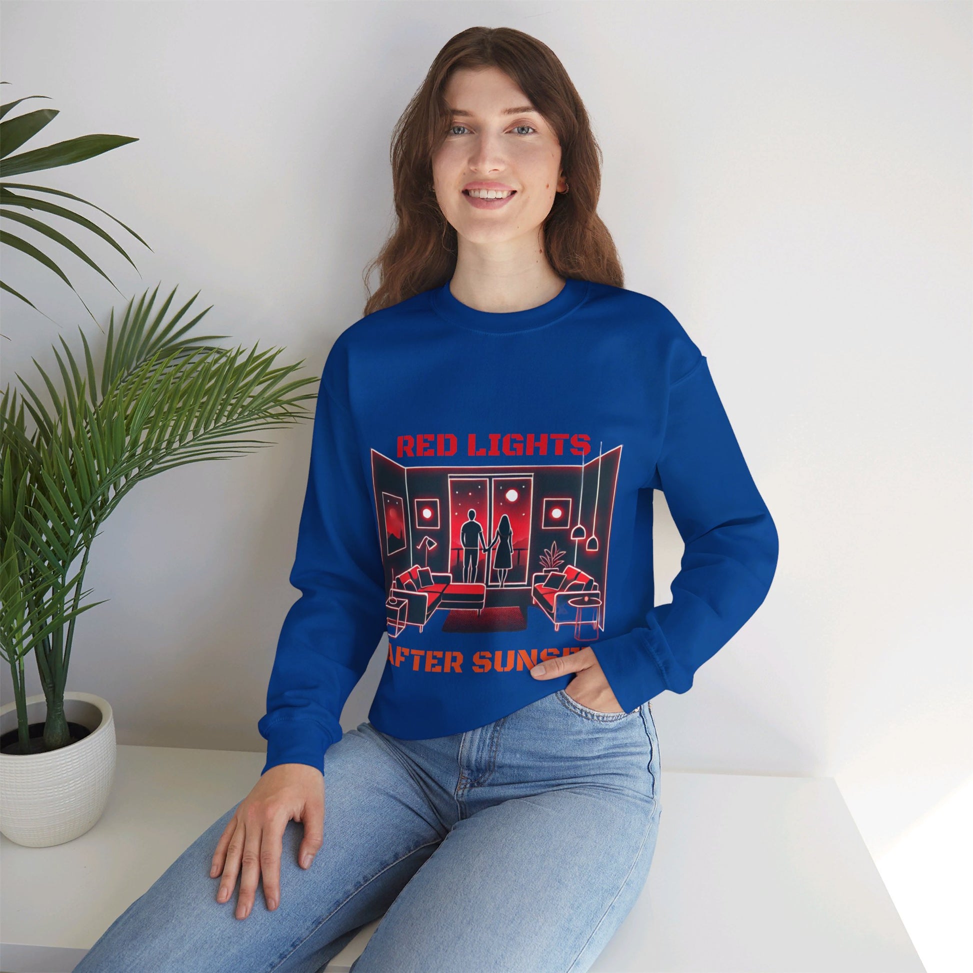 Red Lights After Sunset Sweatshirt - My Higher Being