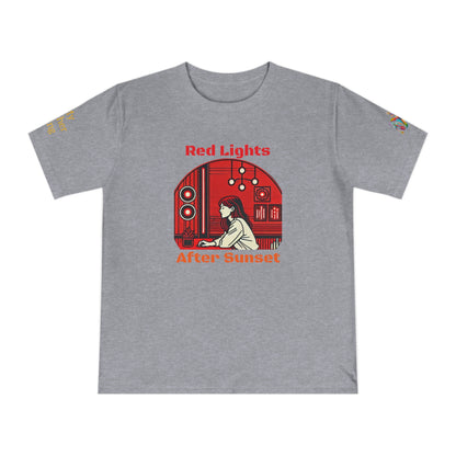 'Red Lights After Sunset' (MHB EDITION)_100% Organic Cotton T-Shirt - My Higher Being