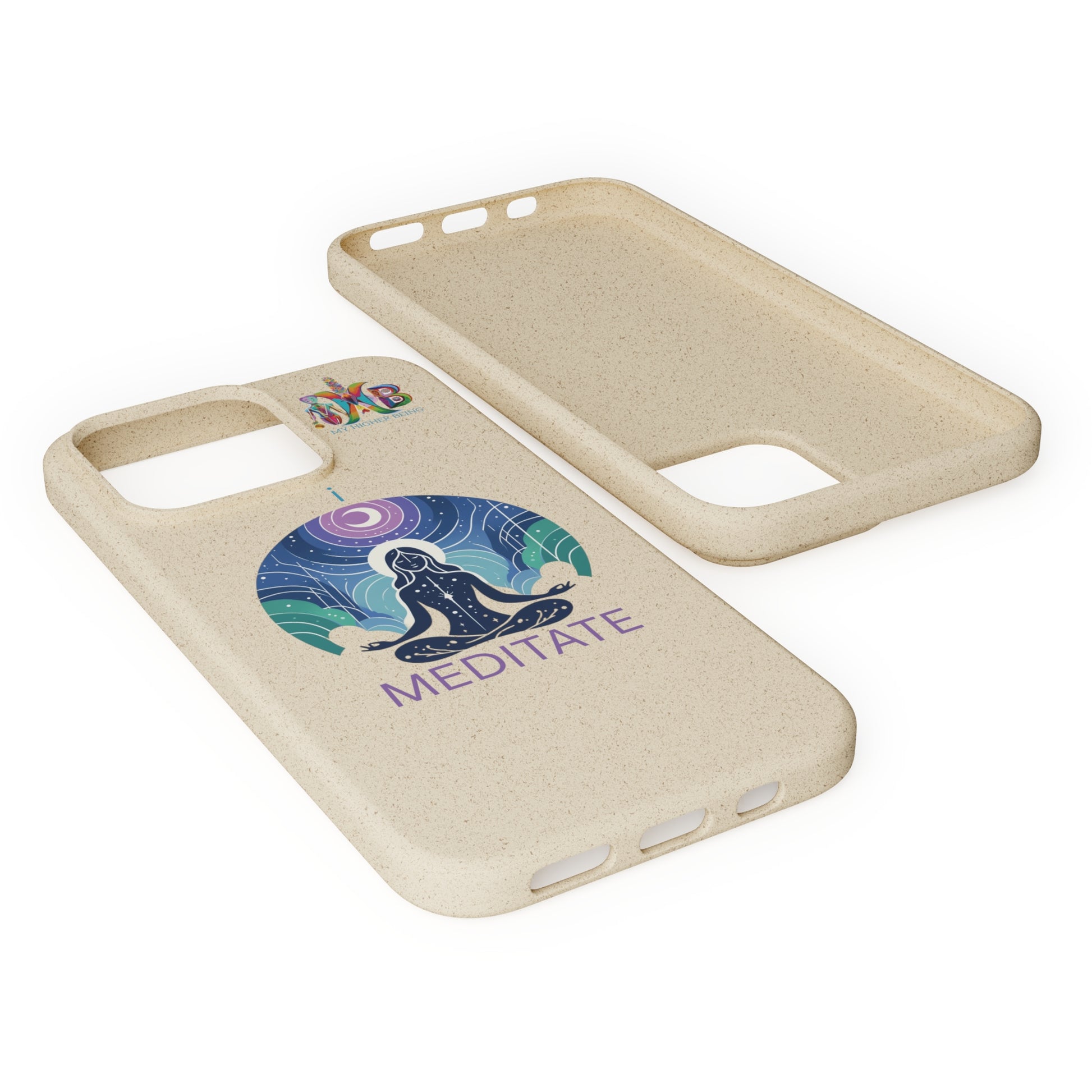 'I Meditate'_Plastic Free Biodegradable Phone Case (MHB Edition) - My Higher Being