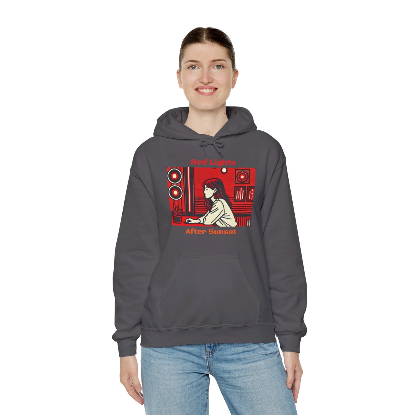 Red Lights After Sunset Woman's Hoodie - My Higher Being