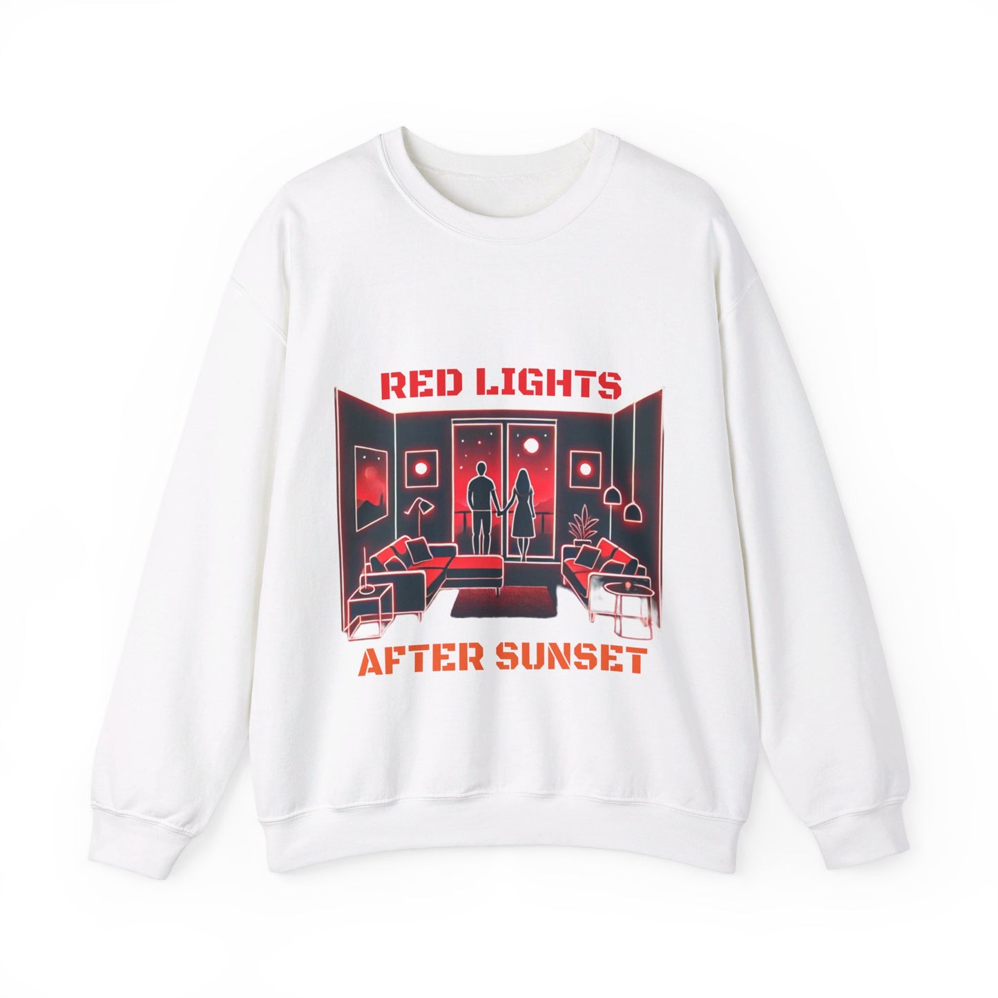 Red Lights After Sunset Sweatshirt - My Higher Being