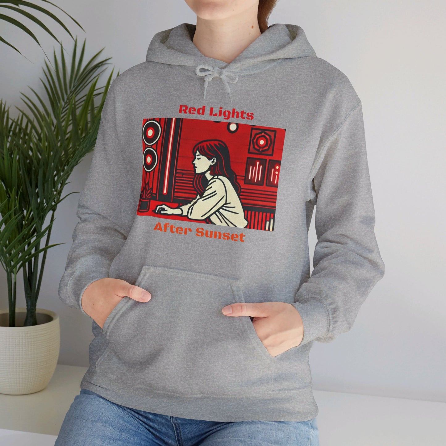 Red Lights After Sunset Woman's Hoodie - My Higher Being