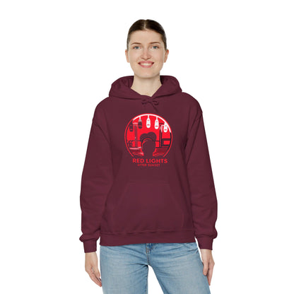 Red Lights After Sunset Man's Hoodie - My Higher Being