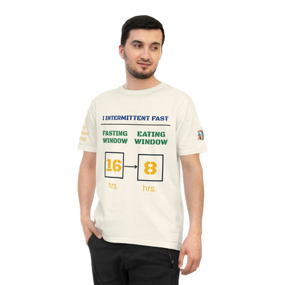 'I Intermittent Fast_16 - 8' (MHB EDITION)_100% Organic Cotton Jersey T-Shirt - My Higher Being