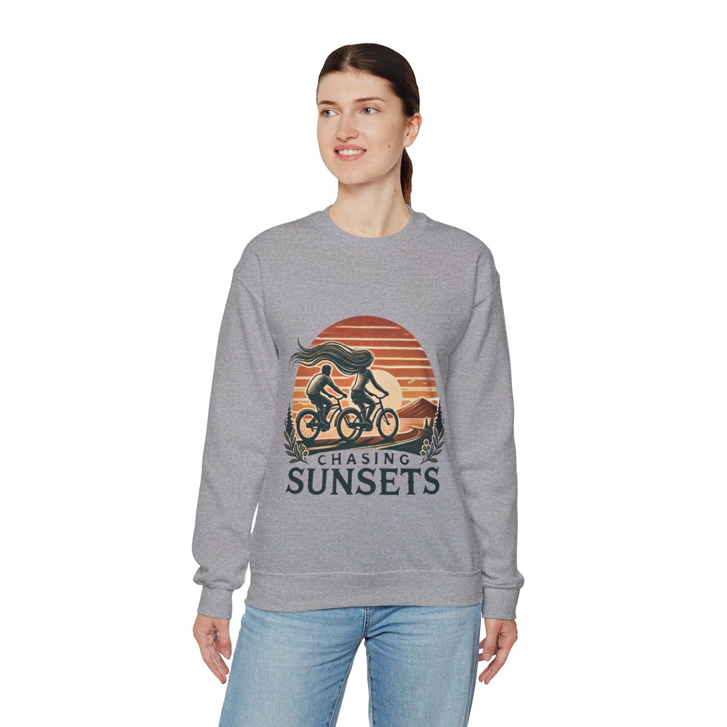 Chasing Sunsets Couples' Sweatshirt - My Higher Being