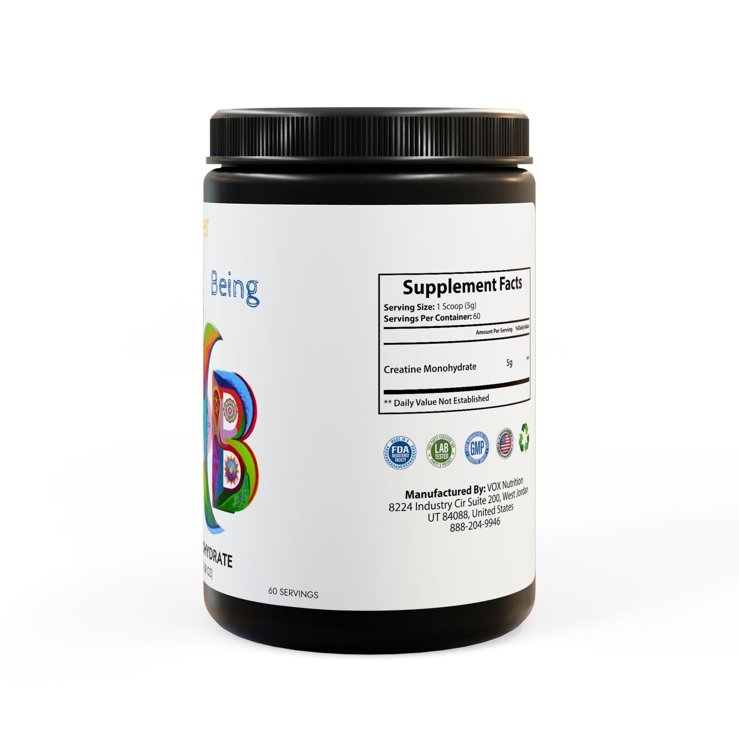 Creatine Monohydrate Supplement (300g, 10.58oz)