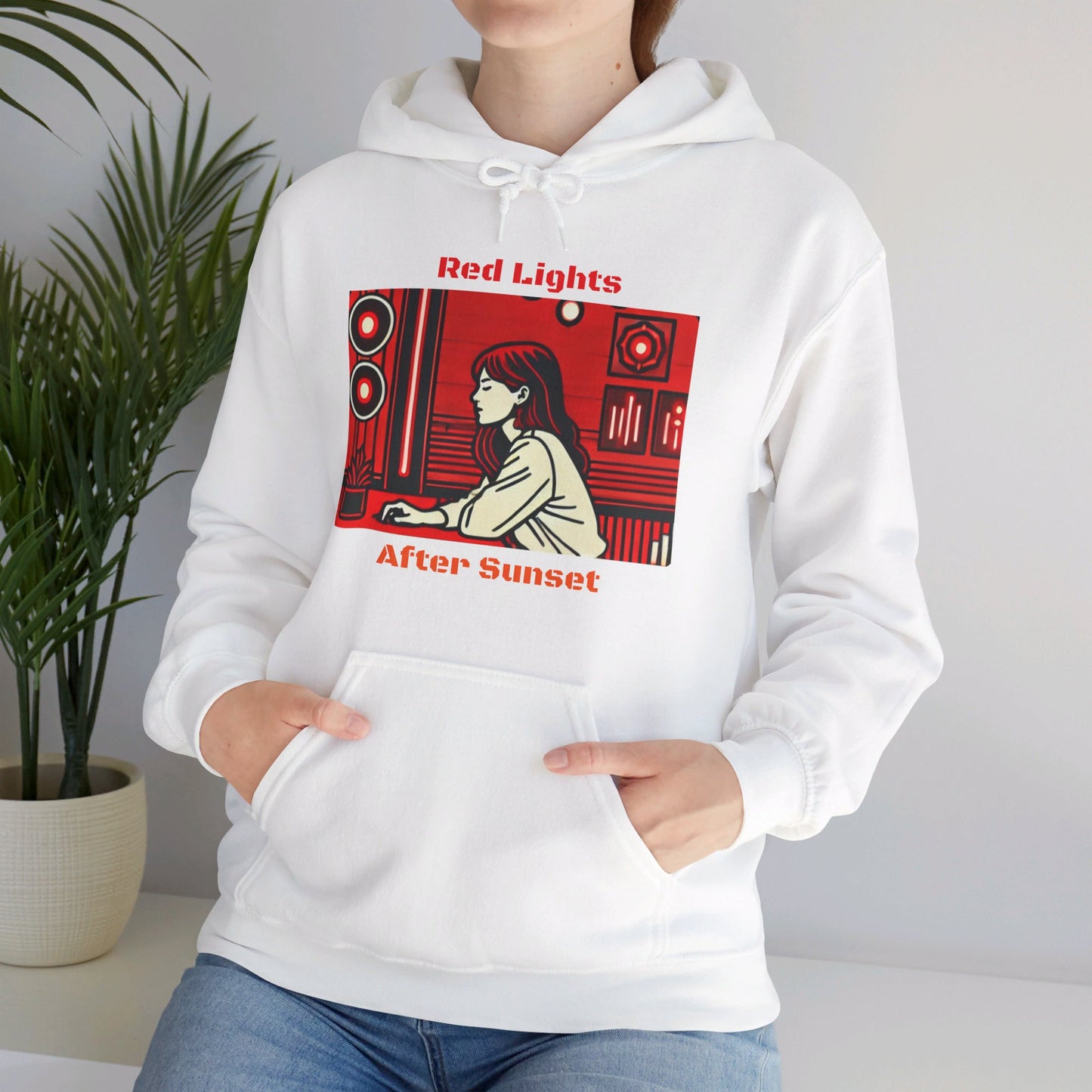 Red Lights After Sunset Woman's Hoodie - My Higher Being