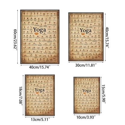 Yoga Ashtanga Practice Chart - Hand Painted Canvas Poster - My Higher Being