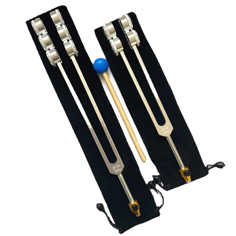 High-Quality Aluminum Alloy Tuning Forks Set - 32Hz & 64Hz - Sound Therapy - My Higher Being