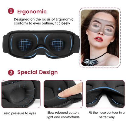 Sleep Mask with Light Blocking Technology - Breathable - My Higher Being