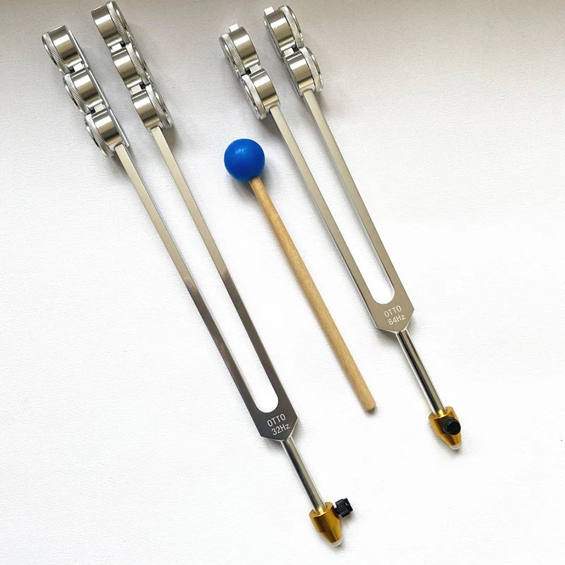 High-Quality Aluminum Alloy Tuning Forks Set - 32Hz & 64Hz - Sound Therapy - My Higher Being