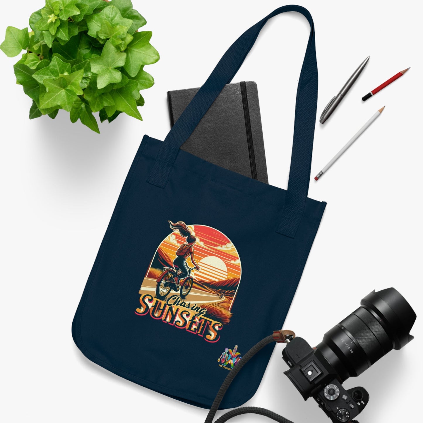 'Chasing Sunsets'_100% Organic Cotton Canvas Tote Bag - My Higher Being