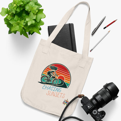 'Chasing Sunsets'_100% Organic Cotton Canvas Tote Bag - My Higher Being