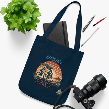 'Chasing Sunsets'_100% Organic Cotton Canvas Tote Bag - My Higher Being