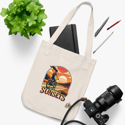 'Chasing Sunsets'_100% Organic Cotton Canvas Tote Bag - My Higher Being